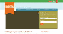 Desktop Screenshot of iowastatefairgrounds.org